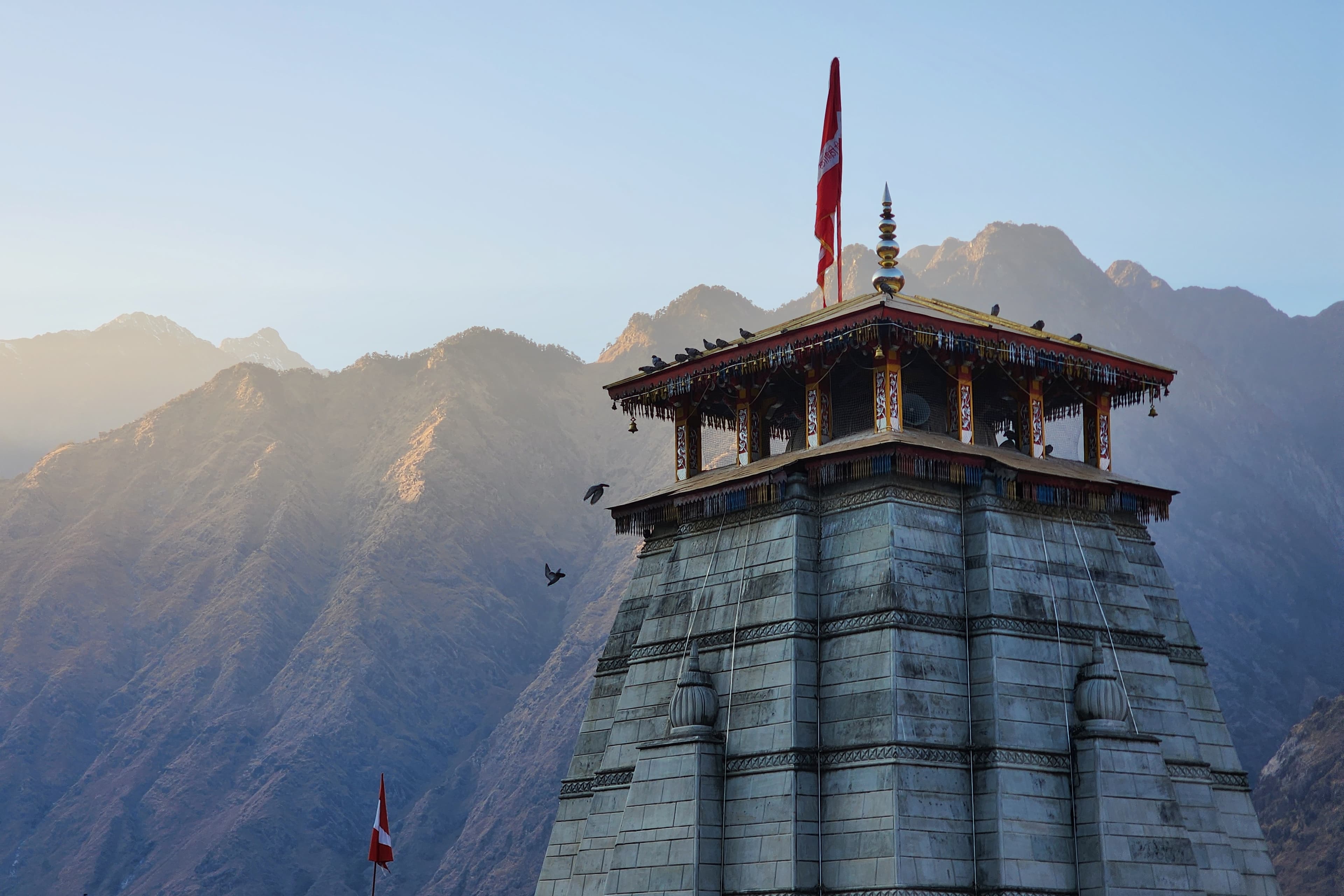 Ancient temple nestled in the mountains of Joshimath